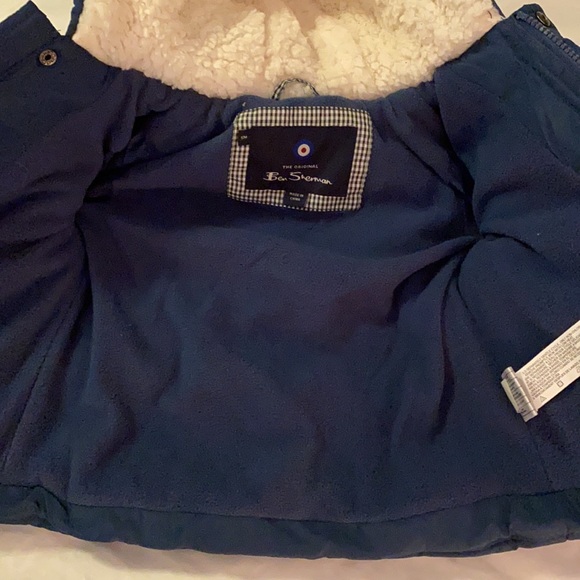 Fur (faux) And Fleece Lined Winter Coat by Ben Sherman (12m); Never Been Worn - Picture 5 of 5